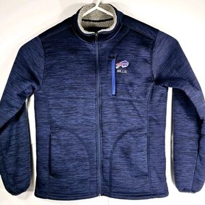 Buffalo Bills Mens Size Medium Sherpa Lined Jacket Blue NFL Apparel GIII Apparel